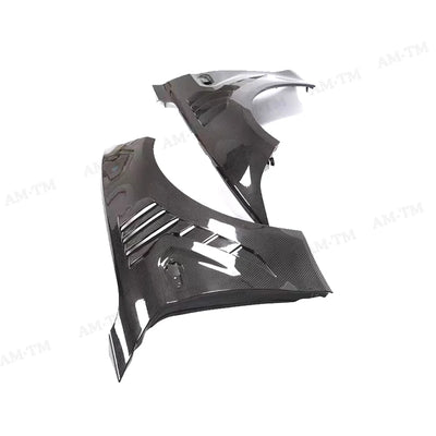 Caches de Ventilation Avant Carbone BMW Série 2 F87 M2 - vue de profil - Becquet Voiture