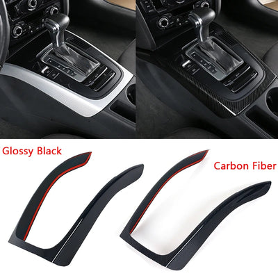Cadre de Console Centrale Carbone Audi A4 B8 A5 2009-2016 - vue de face - Becquet Voiture