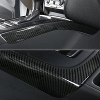 Carbon Center Console Trim Audi A4 B8 A5 2009-2016 - side view - Becquet Voiture