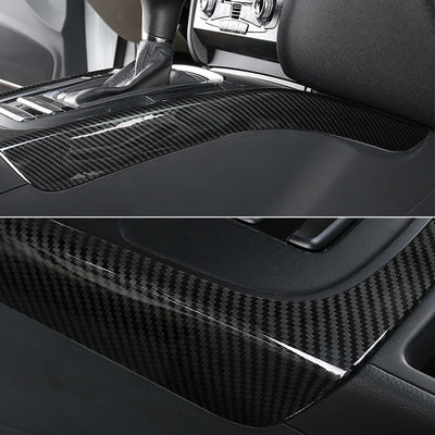 Cadre de Console Centrale Carbone Audi A4 B8 A5 2009-2016 - vue de profil - Becquet Voiture