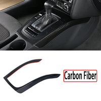 Carbon Center Console Trim Audi A4 B8 A5 2009-2016 - close-up view - Becquet Voiture