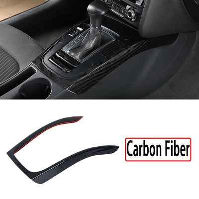 Cadre de Console Centrale Carbone Audi A4 B8 A5 2009-2016 - vue rapprochée - Becquet Voiture