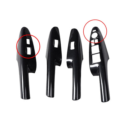 Cadre de Lève-Vitre Aspect Carbone Hyundai Tucson 2006-2013 - en situation - Becquet Voiture