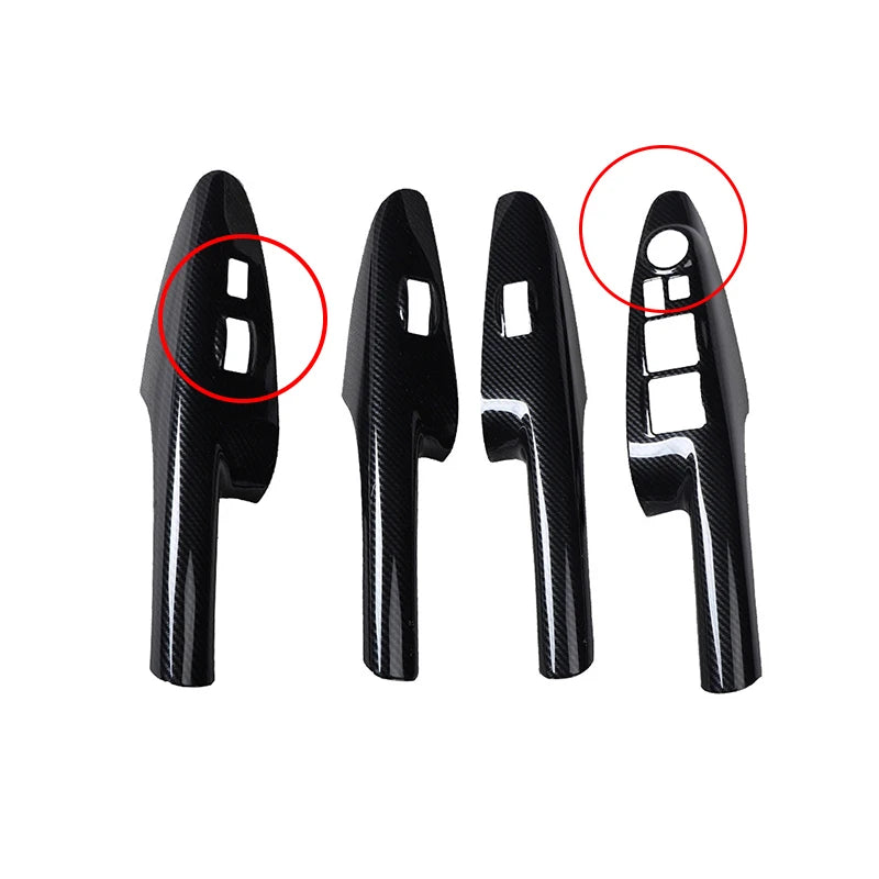 Cadre de Lève-Vitre Aspect Carbone Hyundai Tucson 2006-2013 - vue de dessus - Becquet Voiture
