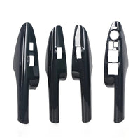 Cadre de Lève-Vitre Aspect Carbone Hyundai Tucson 2006-2013 - vue de face - Becquet Voiture