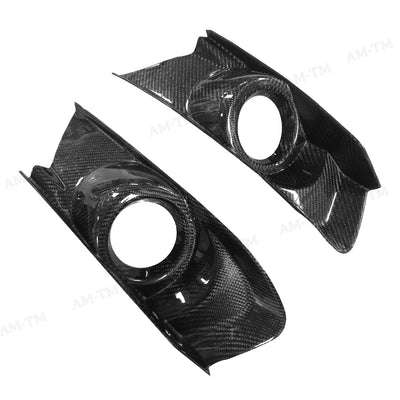 Cadre de Phare Carbone Pare-Chocs Ford Mustang 2015+ - vue de trois-quarts - Becquet Voiture