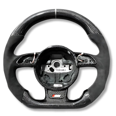 Cadre Volant Audi B8 Carbone Noir S RS - vue arrière - Becquet Voiture