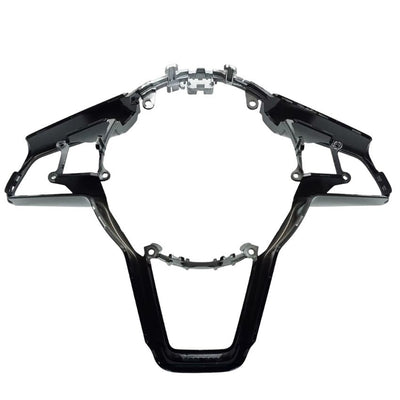 Cadre Volant Audi TT MK3 R8 MK2 Noir - vue de profil - Becquet Voiture