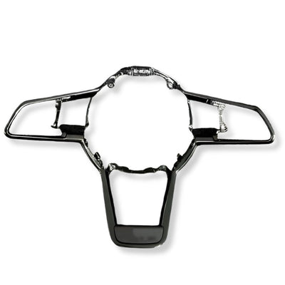 Cadre Volant Audi TT MK3 R8 MK2 Noir - vue de trois-quarts - Becquet Voiture