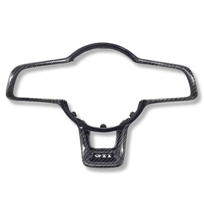 Cadre Volant Carbone Golf 7 GTI R - vue de face - Becquet Voiture