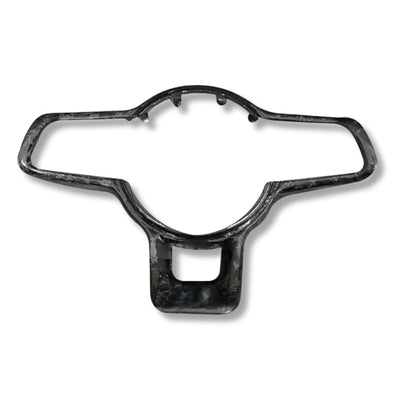 Cadre Volant Carbone Golf 7 GTI R - vue rapprochée - Becquet Voiture