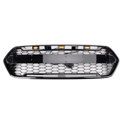 Calandre 3 LED Ford Transit Custom Trail 2018-2023 Noir - packshot studio 2 - Becquet Voiture