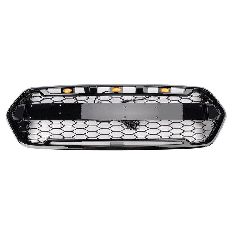 Calandre 3 LED Ford Transit Custom Trail 2018-2023 Noir - packshot studio 2 - Becquet Voiture
