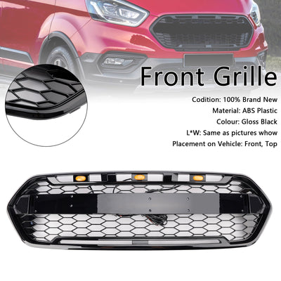 Calandre 3 LED Ford Transit Custom Trail 2018-2023 Noir - vue arrière - Becquet Voiture