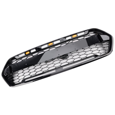 Calandre 3 LED Ford Transit Custom Trail 2018-2023 Noir - vue de profil 2 - Becquet Voiture
