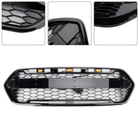 Calandre 3 LED Ford Transit Custom Trail 2018-2023 Noir - vue rapprochée - Becquet Voiture