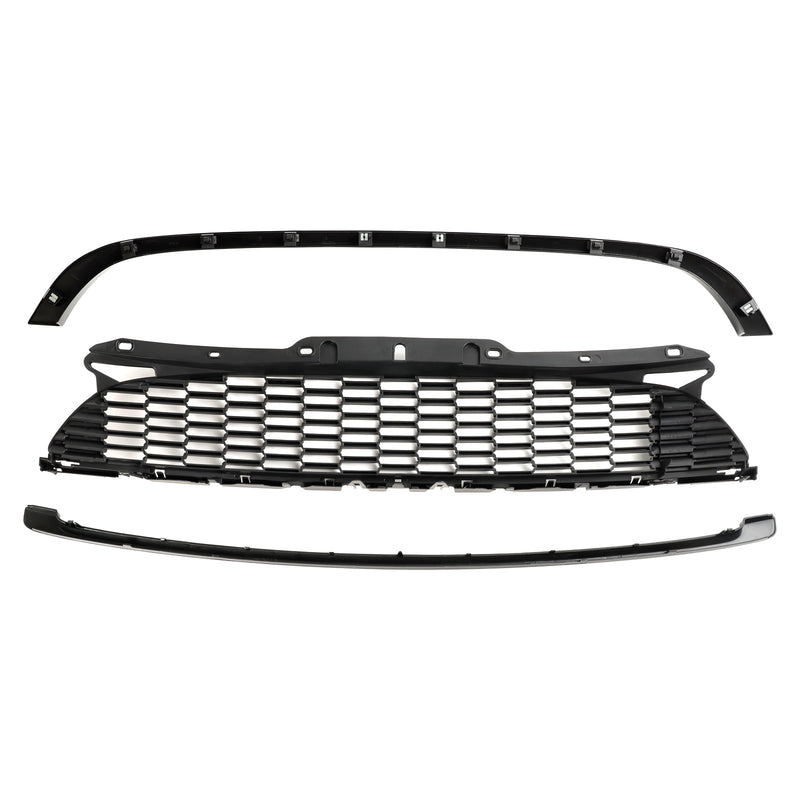 Calandre 3 Pièces JCW Noir Brillant Mini Cooper S R55-R59 - installé sur véhicule - Becquet Voiture