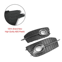 Audi Q3 S-Line Black Chrome Fog Light Grille - fitting detail - Becquet Voiture