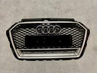 Audi A3 8V RS3 Look Silver Grille (16-19) - front view - Becquet Voiture