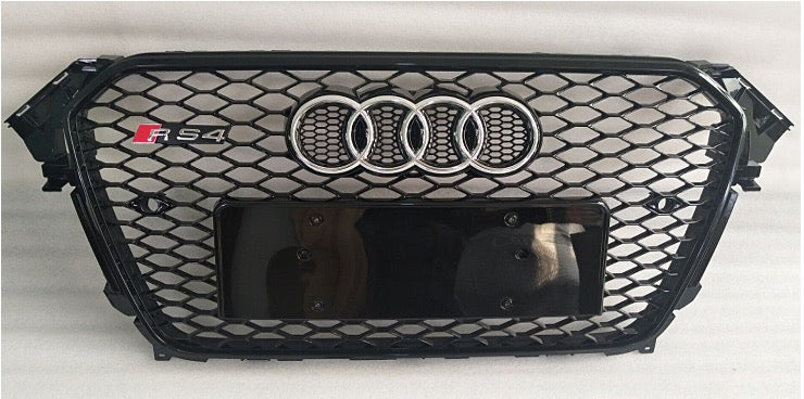 Calandre Audi A4 B8 RS4 Facelift Black Edition 2012 2016 - vue de face - Becquet Voiture
