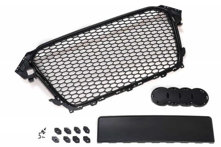 Calandre Audi A4 B8 RS4 Facelift Black Edition 2012-2016 - vue de face - Becquet Voiture