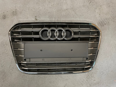 Calandre Audi A6 C7 Look S6 Gris 2011-2015 - vue de face - Becquet Voiture