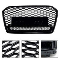 Calandre Avant Alvéolée Style RS6 Noir Audi A6 S6 C7 2016-2018 - vue arrière 2 - Becquet Voiture