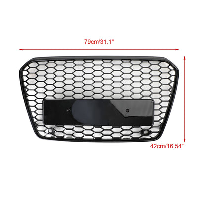 Calandre Avant Audi A5 S5 B8.5 2013-2016 Style Nid D'Abeille - vue de profil - Becquet Voiture