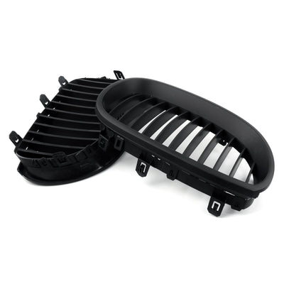 Calandre Avant BMW E60 E61 Série 5 Noir Brillant 2003-2010 - installé sur véhicule - Becquet Voiture