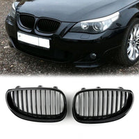 Calandre Avant BMW E60 E61 Série 5 Noir Brillant 2003-2010 - packshot studio - Becquet Voiture