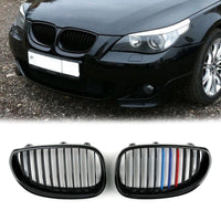 Calandre Avant BMW E60 E61 Série 5 Noir Brillant 2003-2010 - vue de dessus - Becquet Voiture