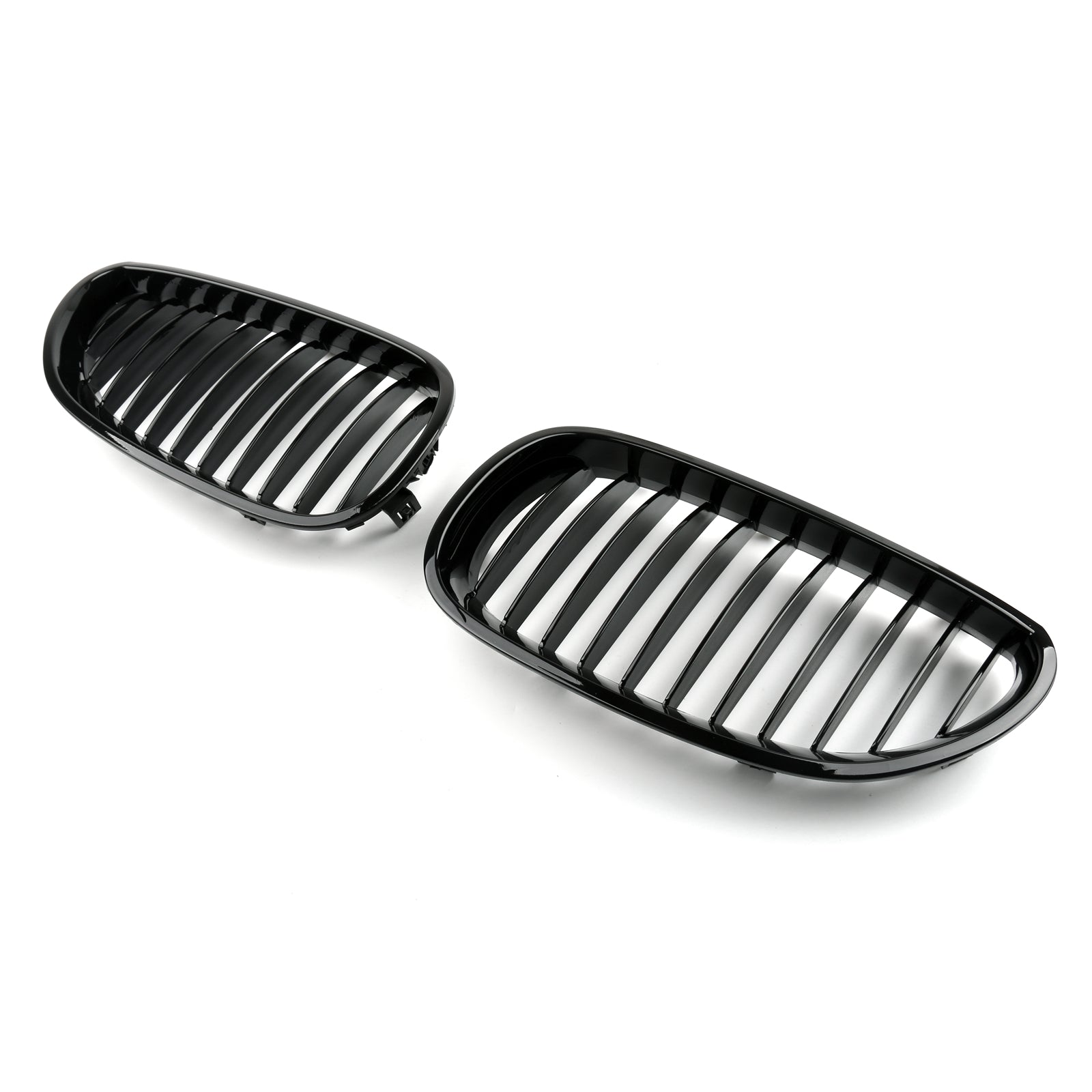 Calandre Avant BMW E60 E61 Série 5 Noir Brillant 2003-2010 - vue de face - Becquet Voiture