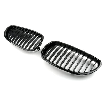 Calandre Avant BMW E60 E61 Série 5 Noir Brillant 2003-2010 - vue de face - Becquet Voiture