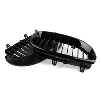Calandre Avant BMW E60 E61 Série 5 Noir Brillant 2003-2010 - vue rapprochée - Becquet Voiture