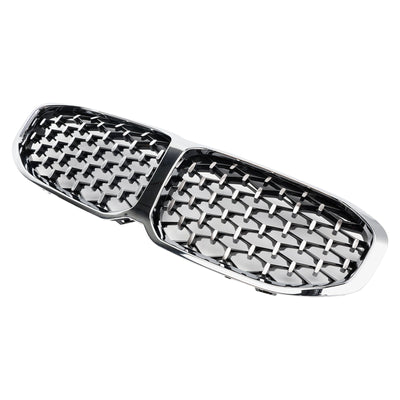 Calandre Avant BMW Série 1 F40 2019-2023 Style Diamant Argenté - vue de profil - Becquet Voiture