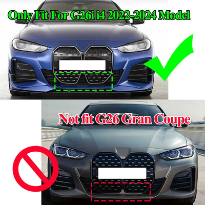 Calandre Avant BMW Série 4 G26 Gran Coupé 2022-2024 - vue de profil - Becquet Voiture