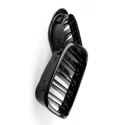 Calandre Avant BMW Série 5 E39 Noir Brillant Double Nervure - packshot studio - Becquet Voiture
