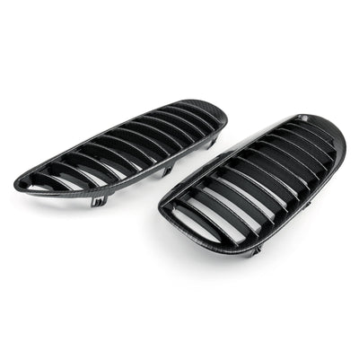 Calandre Avant BMW Série 6 E63 E64 Noir Brillant 2004-2010 - détail du montage - Becquet Voiture