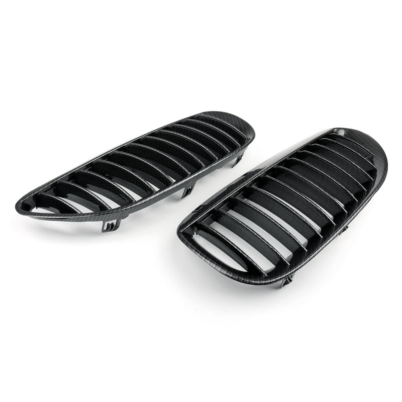 Calandre Avant BMW Série 6 E63 E64 Noir Brillant 2004-2010 - détail du montage - Becquet Voiture
