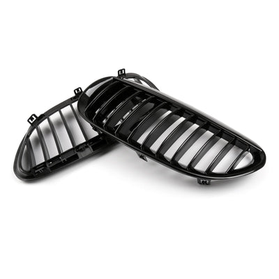 Calandre Avant BMW Série 6 E63 E64 Noir Brillant 2004-2010 - installé sur véhicule - Becquet Voiture