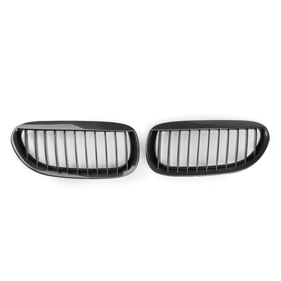 Calandre Avant BMW Série 6 E63 E64 Noir Brillant 2004-2010 - packshot studio - Becquet Voiture