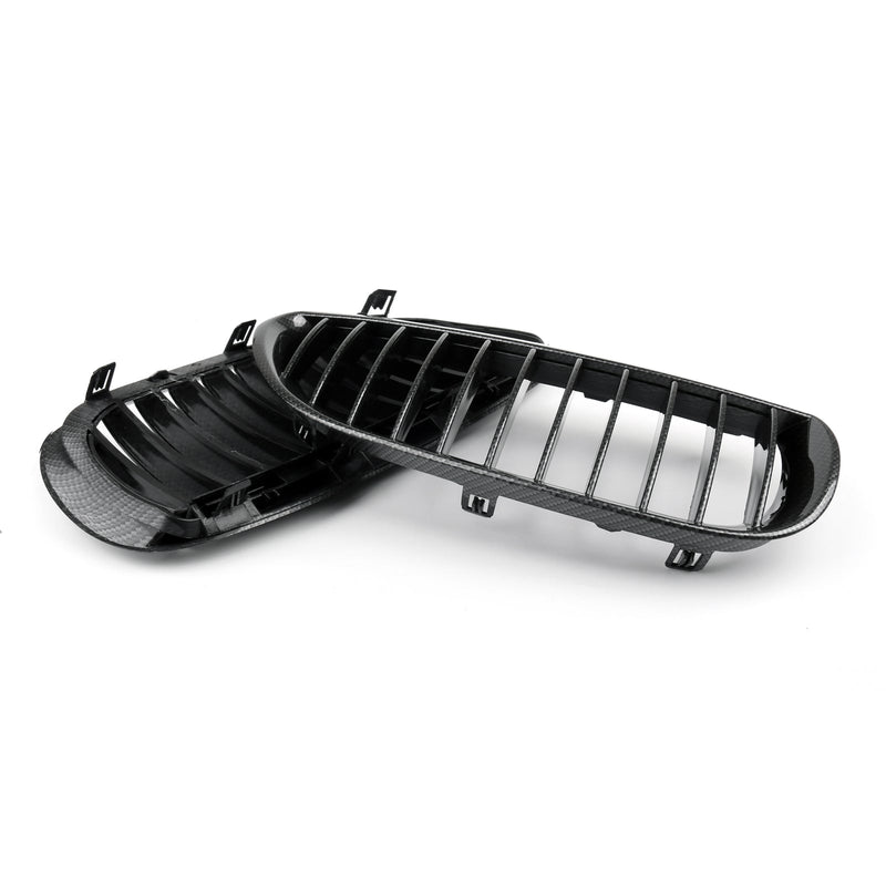 Calandre Avant BMW Série 6 E63 E64 Noir Brillant 2004-2010 - vue de dessus - Becquet Voiture
