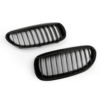 Calandre Avant BMW Série 6 E63 E64 Noir Brillant 2004-2010 - vue de trois-quarts - Becquet Voiture