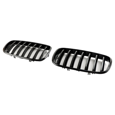 Calandre Avant BMW X5 E70 X6 E71 Noir Brillant 2007-2014 - en situation - Becquet Voiture
