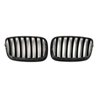 Frontgrill BMW X5 E70 X6 E71 Schwarz glänzend 2007-2014 - am Fahrzeug montiert - Becquet Voiture