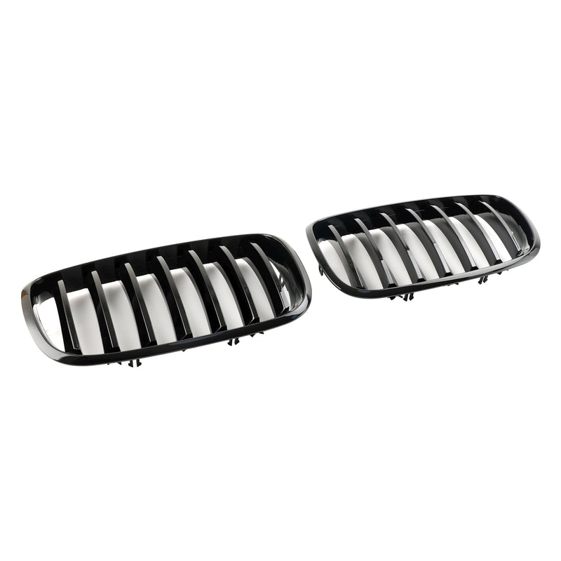 Frontgrill BMW X5 E70 X6 E71 Schwarz glänzend 2007-2014 - Vorderansicht - Becquet Voiture