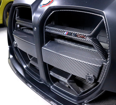 Calandre Avant Carbone CSL BMW G80 G82 M3 M4 - vue arrière - Becquet Voiture