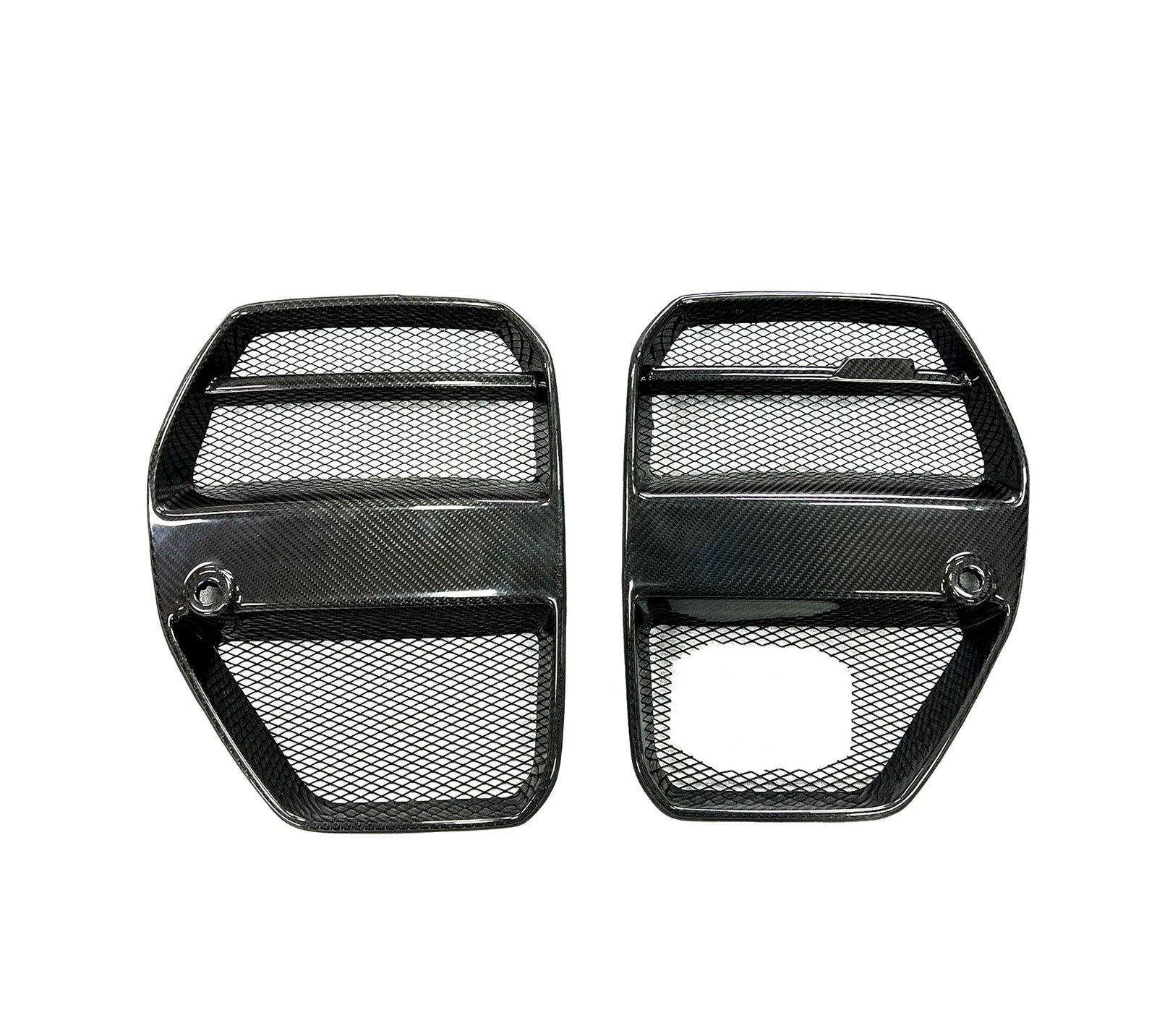 Calandre Avant Carbone Style V BMW G80 G81 G82 G83 - vue de face - Becquet Voiture