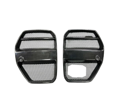 Calandre Avant Carbone Style V BMW G80 G81 G82 G83 - vue de face - Becquet Voiture