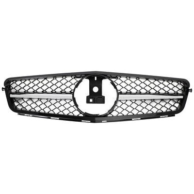 Calandre Avant Chrome Mercedes Classe C W204 2008-2014 - vue de face - Becquet Voiture